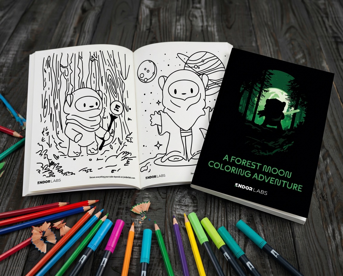 A fully illustrated custom coloring book telling a company's story, designed and manufactured to the brief.